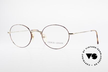 Giorgio Armani 252 Alte Vintage Brille Oval 90er Details