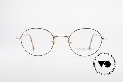 Giorgio Armani 252 Alte Vintage Brille Oval 90er, dezenter, zeitloser Stil; passt gut zu fast jedem Look, Passend für Herren und Damen