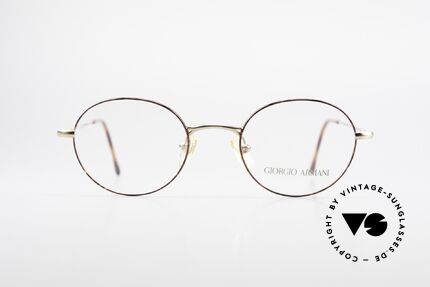 Giorgio Armani 252 Alte Vintage Brille Oval 90er, unisex Modell 252 in Größe 48-20, 140mm, col. 1022, Passend für Herren und Damen