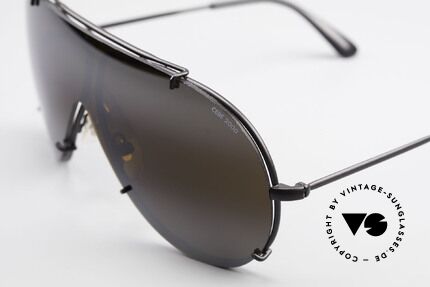 Cebe 2000 Vintage Ral­lye Sportbrille, die Fassung könnte zudem auch optisch verglast werden, Passend für Herren