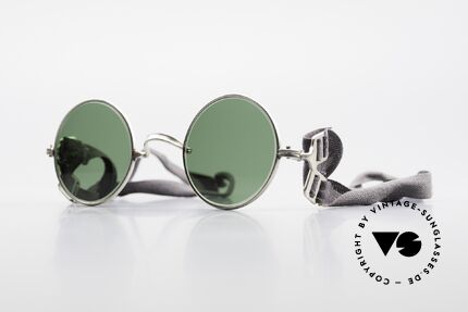 Militärbrille Round Alte Armee Brille Steampunk, alte, antike Armee-Sonnenbrille aus den 1960ern, Passend für Herren