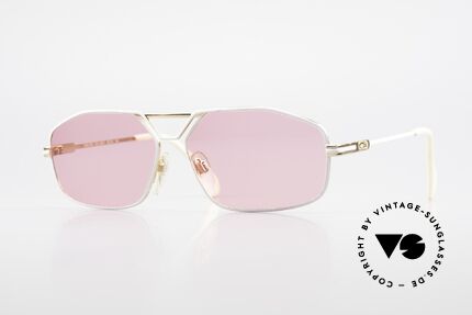 Cazal 729 Pinke Vintage Sonnenbrille, sehr maskuline Cazal vintage Brille von circa 1989, Passend für Herren