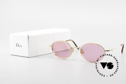 Christian Dior Edith Vintage Brille Oval Gold 90er, Größe: medium, Passend für Herren und Damen