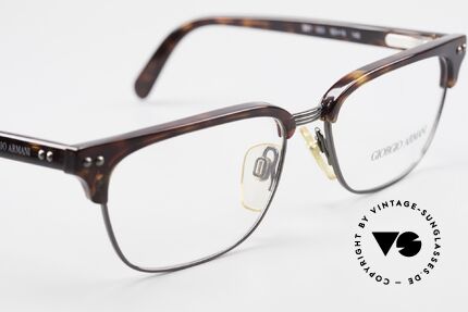 Giorgio Armani 381 Vintage Brille Clubmaster Stil, ungetragen (wie all unsere 90er G. ARMANI Brillen), Passend für Herren