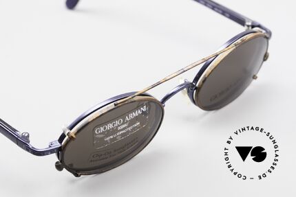 Giorgio Armani 250 Clip On Vintage Sonnenbrille, keine aktuelle Retro-Kollektion, sondern echte 90er Brille, Passend für Herren und Damen