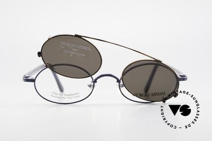 Giorgio Armani 250 Clip On Vintage Sonnenbrille, Größe: small, Passend für Herren und Damen