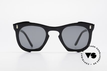 Lesca Classic 4mm Kleine Alte 60er Sonnenbrille, enorm stabile Fassung in SMALL Größe (115mm breit), Passend für Herren und Damen