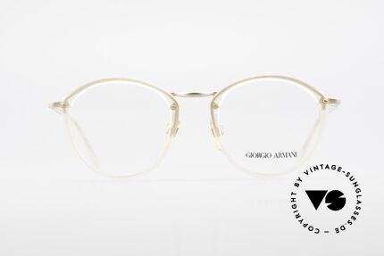 Giorgio Armani 354 80er Designer Brille Vintage, zeitlos elegante Kombination von Farben & Materialien, Passend für Herren und Damen