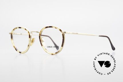 Giorgio Armani 159 Pantobrille Windsor Ringe, veredelt mit Windsor-Ringen & mit Federscharnieren, Passend für Herren
