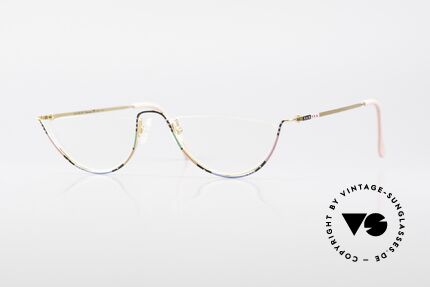Casanova FC11 Farbenfrohe Vintage Lesebrille, zauberhafte CASANOVA Lesebrille von circa 1985, Passend für Damen