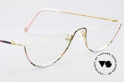 Casanova FC11 Farbenfrohe Vintage Lesebrille, damals nur in Kleinstserie produziert, da sehr teuer, Passend für Damen
