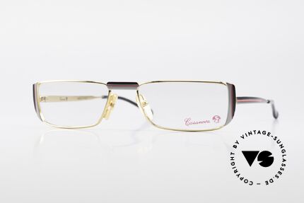Casanova NM3 Eckige Lesebrille 80er Vintage, sehr markante 80er Jahre vintage Casanova Lesebrille, Passend für Herren und Damen