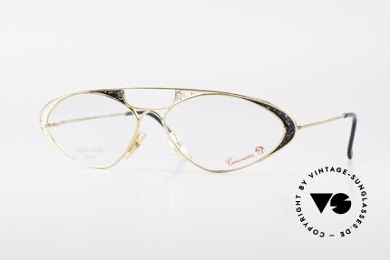 Casanova LC8 80er Vintage Damenbrille 24kt, zauberhafte CASANOVA Designerbrille von circa 1985, Passend für Damen Casanova LC8 80er Vintage Damenbrille 24kt, zauberhafte CASANOVA Designerbrille von circa 1985, Passend für Damen