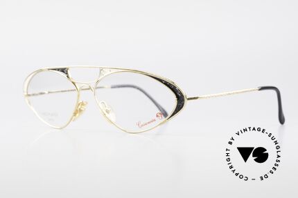 Casanova LC8 80er Vintage Damenbrille 24kt, 24 karat vergoldeter Rahmen mit elegantem Farbmuster, Passend für Damen Casanova LC8 80er Vintage Damenbrille 24kt, 24 karat vergoldeter Rahmen mit elegantem Farbmuster, Passend für Damen