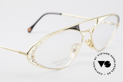 Casanova LC8 80er Vintage Damenbrille 24kt, ungetragen (wie alle unsere kunstvollen CASANOVAS), Passend für Damen Casanova LC8 80er Vintage Damenbrille 24kt, ungetragen (wie alle unsere kunstvollen CASANOVAS), Passend für Damen