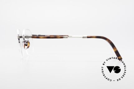 BOSS 4712 Klassische Herrenbrille 90er, sehr elegante Farbkombination: antik silber / braun, Passend für Herren