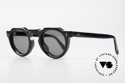 Lesca Panto 8mm 60er Frankreich Sonnenbrille, 8mm dickes Rahmenprofil = gemacht für die Ewigkeit, Passend für Herren