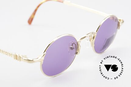 Jean Paul Gaultier 57-4175 Runde Vintage Brille 22KGP, KEINE Retromode, sondern ein ca.25 Jahre altes Unikat, Passend für Herren und Damen
