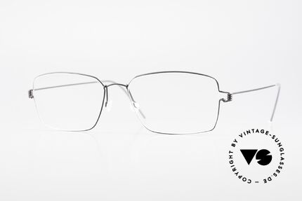 Lindberg Rainer Air Titan Rim Leichte Titanium Brille Herren, LINDBERG Air Titanium Rim Brille in Größe 55-16, 145, Passend für Herren