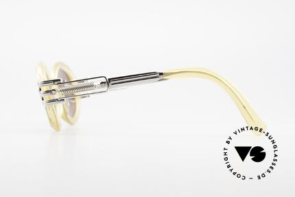 Jean Paul Gaultier 56-5203 90er Steampunk Brille Oval, monumental - (scheinbar für die Ewigkeit gemacht), Passend für Herren und Damen