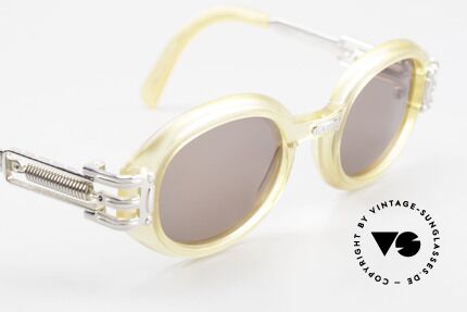 Jean Paul Gaultier 56-5203 90er Steampunk Brille Oval, KEINE RETROBRILLE; ein altes Original von 1995/96, Passend für Herren und Damen