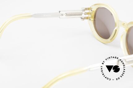 Jean Paul Gaultier 56-5203 90er Steampunk Brille Oval, Größe: large, Passend für Herren und Damen