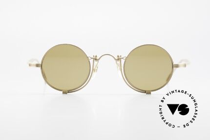 Matsuda 10601 Vintage Designer Brille Rund, fühlbar herausragende Top-Qualität aller Komponenten, Passend für Herren und Damen