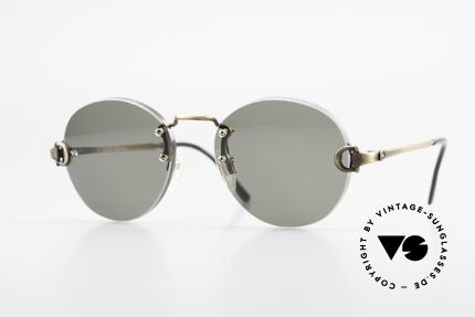 Gucci 2223 Runde Sonnenbrille Randlos, randlose vintage 1980er Sonnenbrille von GUCCI, Passend für Herren und Damen