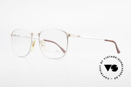 Christian Dior 2721 80er Titanium Fassung Herren, titanium/gold Rahmen mit flexiblen Federscharnieren, Passend für Herren