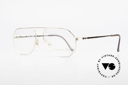 Christian Dior 2685 Klassische Herrenfassung 80er, vergoldeter Rahmen mit flexiblen Feder-Scharnieren, Passend für Herren