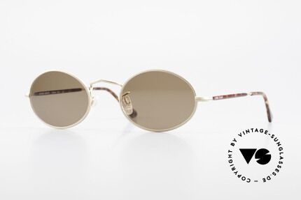Giorgio Armani 128 Sonnenbrille Oval 90er Vintage, ovale Giorgio Armani vintage Designer-Sonnenbrille, Passend für Herren und Damen