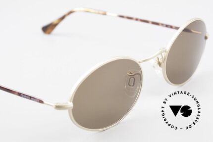 Giorgio Armani 128 Sonnenbrille Oval 90er Vintage, keine aktuelle Kollektion, sondern echte 90er Ware!, Passend für Herren und Damen