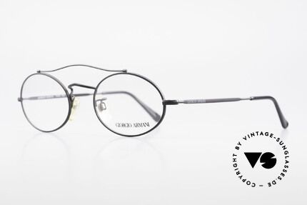 Giorgio Armani 115 90er Designer Brille Fassung, mattschwarze Metallfassung in Größe 50-21, 140, Passend für Herren und Damen Giorgio Armani 115 90er Designer Brille Fassung, mattschwarze Metallfassung in Größe 50-21, 140, Passend für Herren und Damen