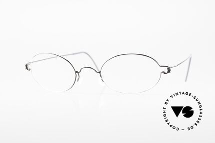 Lindberg Daniel Air Titan Rim Ovale Titanium Brille Unisex, LINDBERG Air Titanium Rim Brille in Größe 47-22, 145, Passend für Herren und Damen