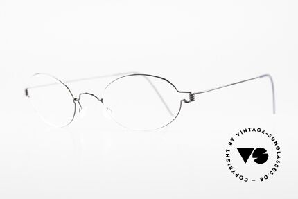 Lindberg Daniel Air Titan Rim Ovale Titanium Brille Unisex, so zeitlos, stilvoll und innovativ = Prädikat "VINTAGE", Passend für Herren und Damen