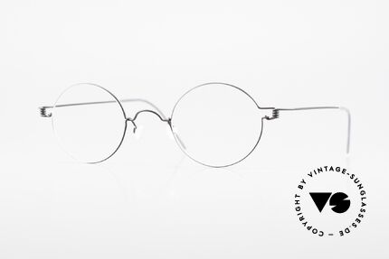 Lindberg Corona Air Titan Rim Runde Titanium Brille Unisex, LINDBERG Air Titanium Rim Brille in Größe 44-25, 145, Passend für Herren und Damen