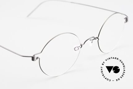 Lindberg Corona Air Titan Rim Runde Titanium Brille Unisex, ungetragenes Designerstück + orig. Lindberg Magnet-Etui, Passend für Herren und Damen