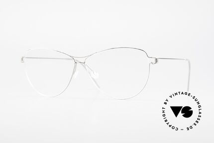 Lindberg Ditte Air Titan Rim Titanium Brille Damen Aviator, LINDBERG Air Titanium Rim Brille in Größe 57-19, 135, Passend für Damen