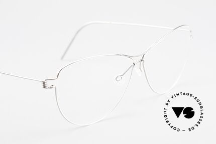 Lindberg Ditte Air Titan Rim Titanium Brille Damen Aviator, ungetragenes Designerstück + orig. Lindberg Magnet-Etui, Passend für Damen