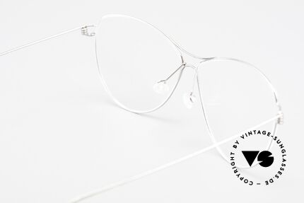 Lindberg Ditte Air Titan Rim Titanium Brille Damen Aviator, eleganter Rahmen ohne Schrauben, Nieten oder Lötungen, Passend für Damen