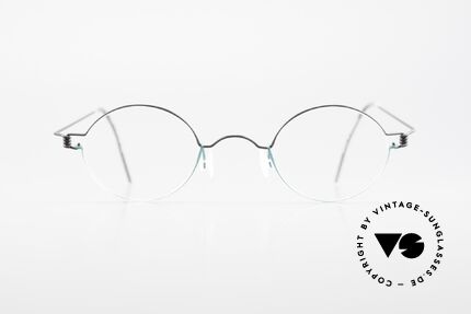 Lindberg Corona Air Titan Rim Kleine Runde Titanium Brille, vielfach ausgezeichnet hinsichtlich Qualität und Design, Passend für Herren und Damen