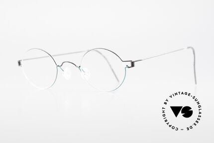 Lindberg Corona Air Titan Rim Kleine Runde Titanium Brille, so zeitlos, stilvoll und innovativ = Prädikat "VINTAGE", Passend für Herren und Damen