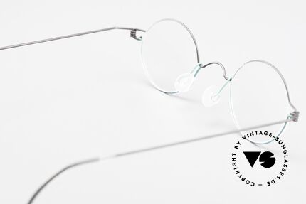 Lindberg Corona Air Titan Rim Kleine Runde Titanium Brille, eleganter Rahmen ohne Schrauben, Nieten oder Lötungen, Passend für Herren und Damen