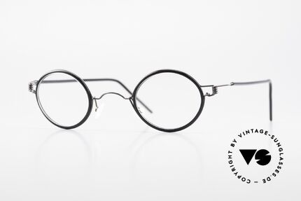 Lindberg Corona Air Titan Rim Kleine Brille mit Azetat Inlay, LINDBERG Air Titanium Rim Brille in Größe 40-24, 145, Passend für Herren und Damen