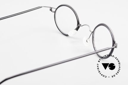 Lindberg Corona Air Titan Rim Kleine Brille mit Azetat Inlay, eleganter Rahmen ohne Schrauben, Nieten oder Lötungen, Passend für Herren und Damen