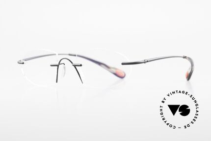 Bugatti 357 Odotype Randlose Designerbrille Rar, ergonomischer Rahmen mit Federscharnieren, Passend für Herren