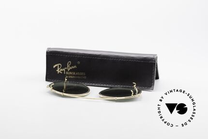 Ray Ban Round Metal 49 Clip On B&L USA Gläser Vorhänger, unbenutzt (kratzerfrei) mit Ray-Ban Soft-Etui, Passend für Herren und Damen