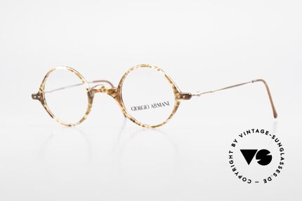 Giorgio Armani 365 Kleine Feine Runde 90er Brille, kleine, feine, vintage Giorgio Armani Designer-Fassung, Passend für Herren und Damen Giorgio Armani 365 Kleine Feine Runde 90er Brille, kleine, feine, vintage Giorgio Armani Designer-Fassung, Passend für Herren und Damen