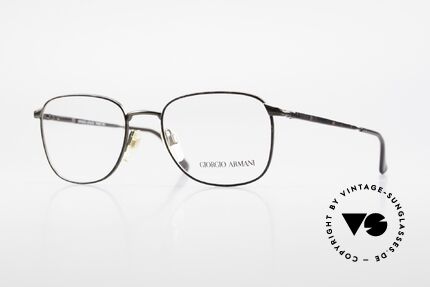 Giorgio Armani 236 Eckige Panto Vintage Brille Details