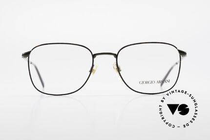 Giorgio Armani 236 Eckige Panto Vintage Brille, eckige Panto-Form; ein absoluter Brillen-Klassiker!, Passend für Herren